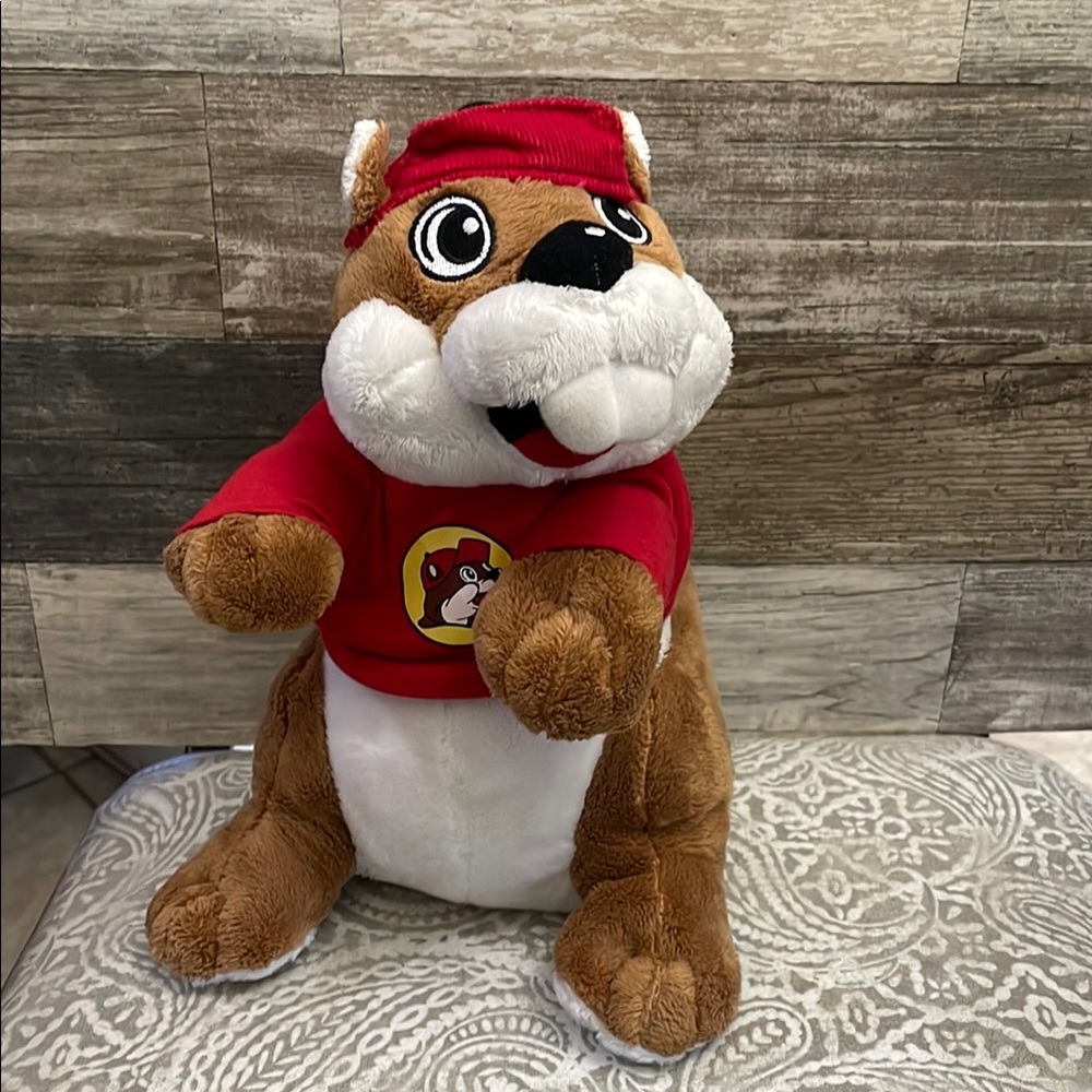 Jaag Buc-ees Beaver Mascot Plush 10” Wearing Shirt and‎ Cap